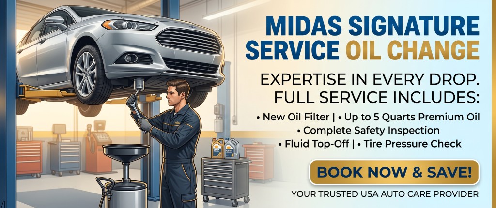 Midas oil change service